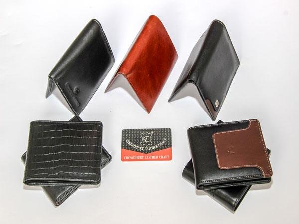 Chowdhury Leather wallet collection in black and brown